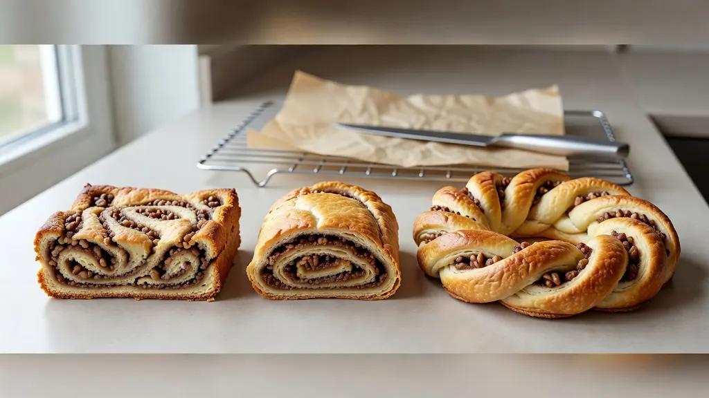 Szybkie ciasto drożdżowe z masą orzechową