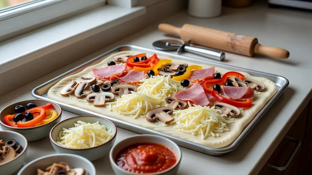 Pizza domowa na dużą blachę – najlepszy przepis